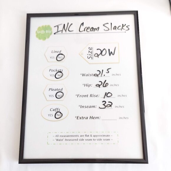 INC International Concepts Wide Leg Crepe Pants / Slacks - Picture 7 of 7